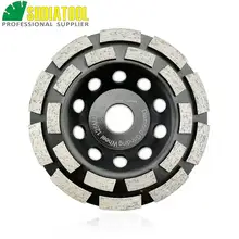 Special Price 125MM Metal bond Diamond Double Row Grinding Cup Wheel 5" Twin Row Grinding disc for concrete granite marble Masonry