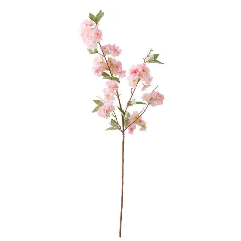 Искусственный цветок цветущей вишни, ветка, настенная, Сакура, 100 см, для свадьбы, центральные, искусственные декоративные цветы, ветка