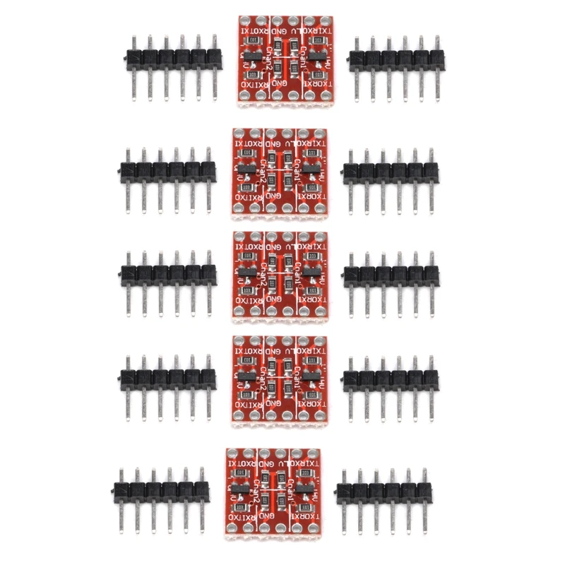 

5 Sets 4 Channel Bi-Directional Logic Level Shifter Converter 3.3V-5V For Arduino