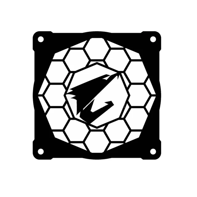 Special Price Computer Components Mainframe Mirror For AORUS Fan Cover 12CM Fans Cooling Lengshui Decorative Cover Water-cooled Accessories 