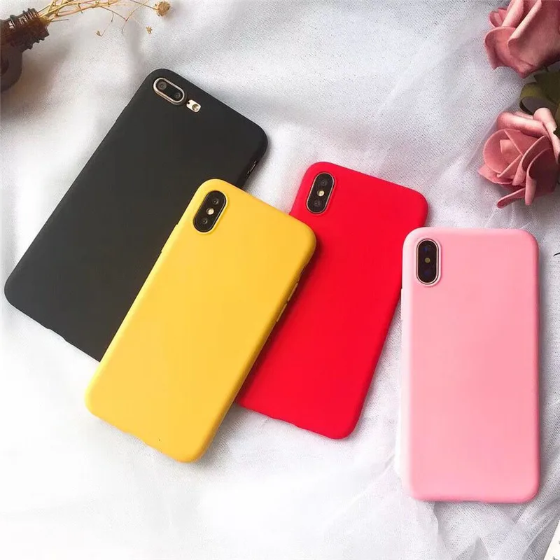

Candy Macaron Color Matte Silicone TPU Case For Huawei Nova 2 Plus 2i 2S 3 3i 3E 4 Mate 9 10 20 20X Pro Lite RX Y5II Y6II Cover