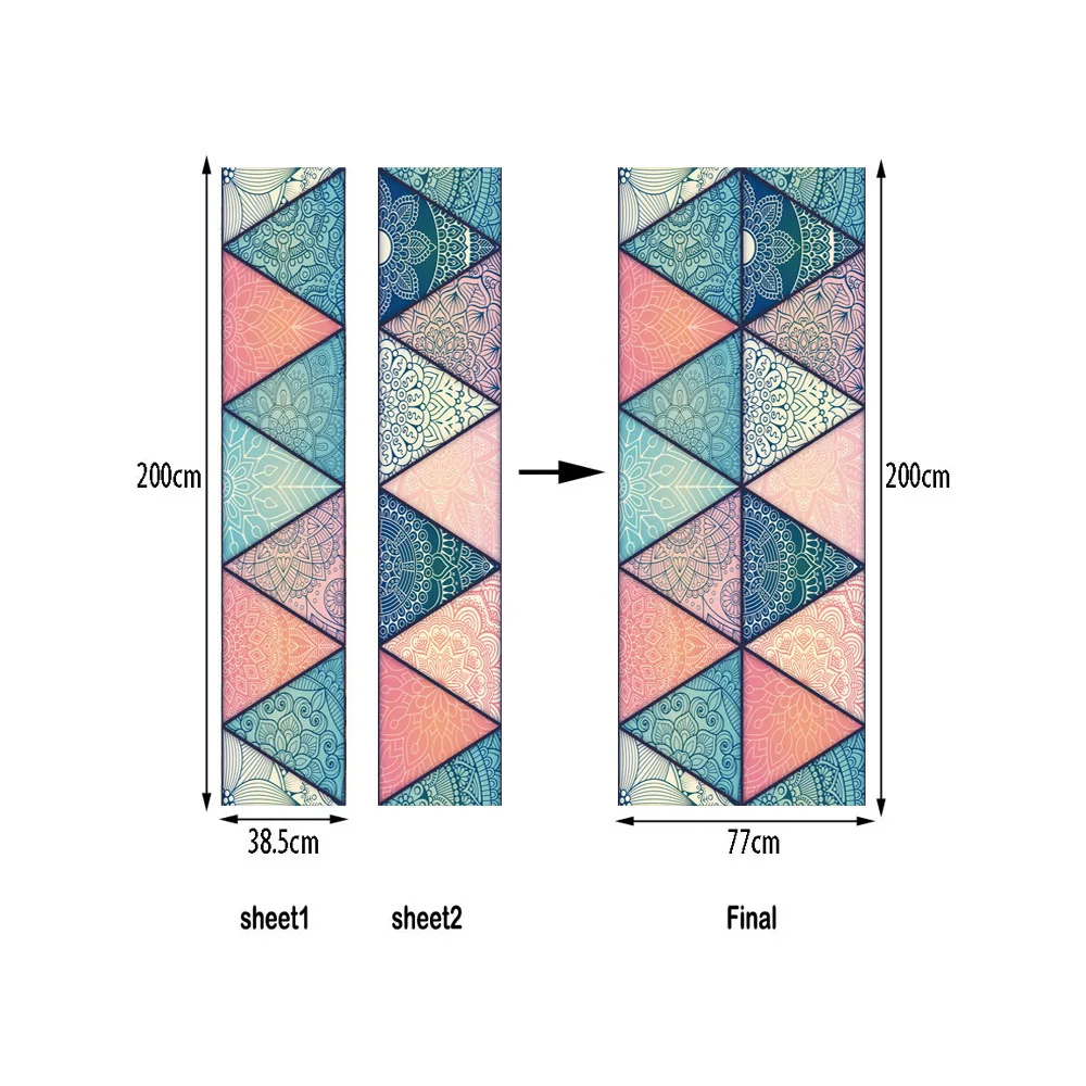 2 шт./компл. 3D исламский стиль DIY дверь художественная настенная наклейка моделирование Арабский стиль двери стены стикеры s гостиная плакат для украшения спальни