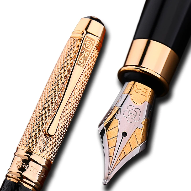 

Golden Cap Iraurita fountain pen 0.5mm ink pens for writing caneta tinteiro Stationery Office school dolma kalem 1029