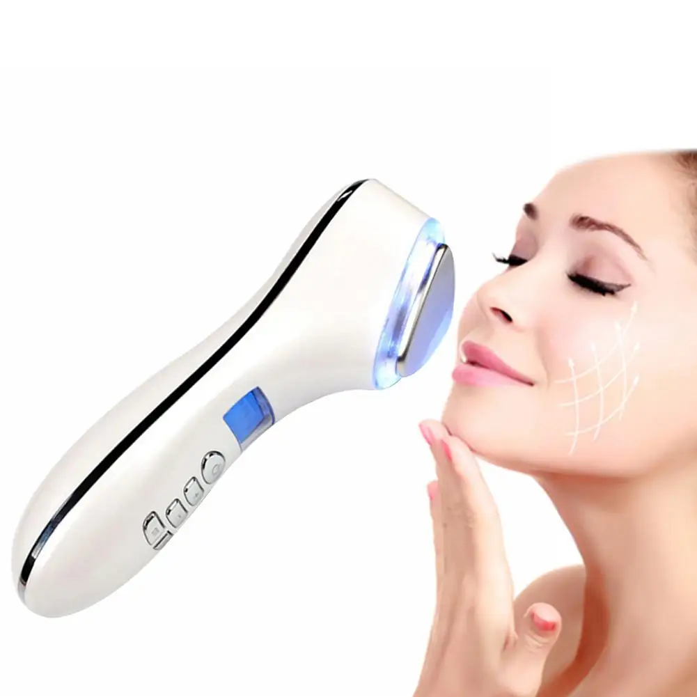 Fashion Ultrasonic Cold Thermal Face Vibration Massager Beauty