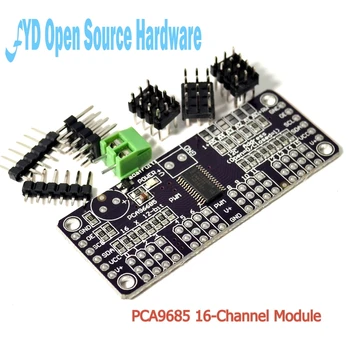 

1pcs CJMCU-PCA9685 16-Channel 12-Bit Fm + I2C Bus PWM Controller Servo Control Module CJMCU-PCA9685