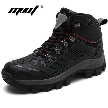 

High Top Men Hiking Shoes High Quality Durable Warm Climbing Boots Outdoor Men Sneakers Sport Shoes