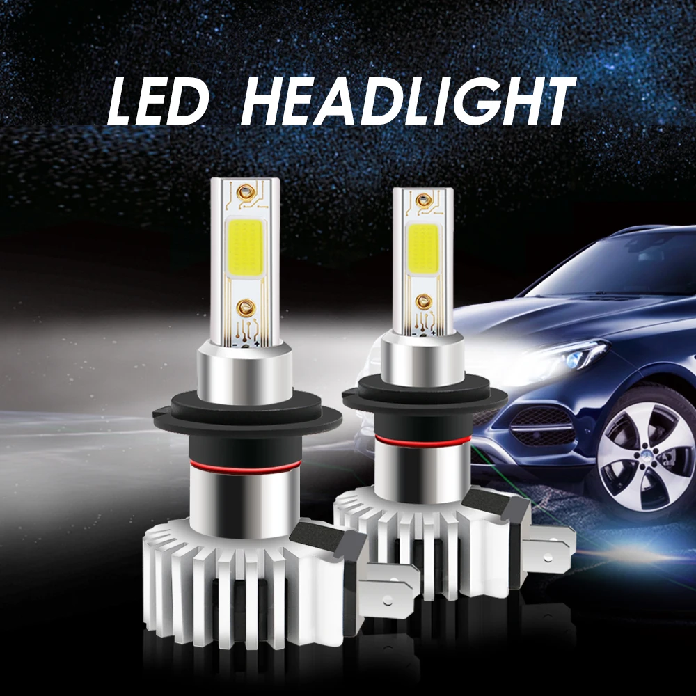 Светодиодные лампы H11 6000 лм белые 9005 k CANBUS H8 H7 9006 9012|Передние LED-фары для авто| |
