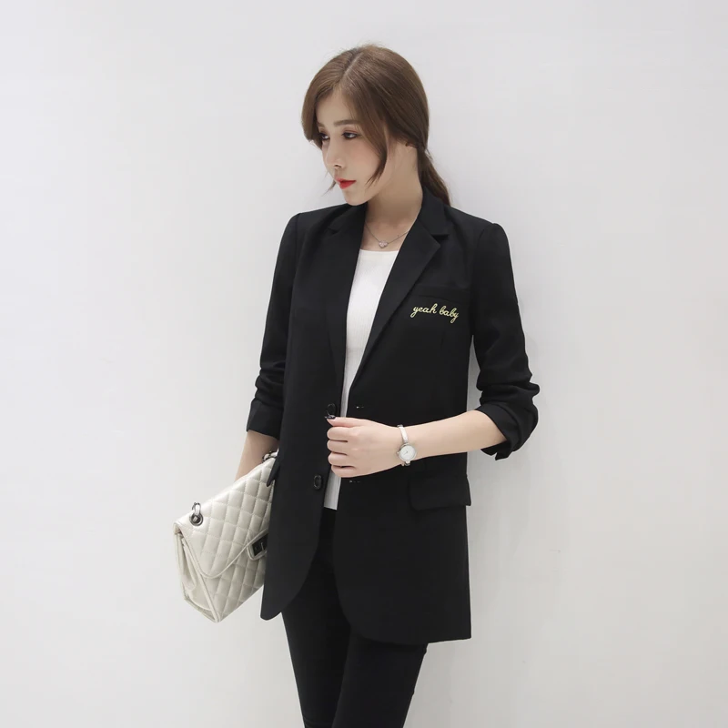 long black blazer jacket womens