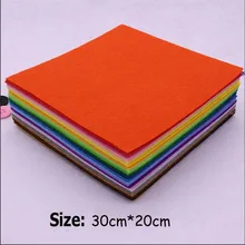 40 цветов/лот 30 см X 30 см фетровая Полиэстеровая ткань нетканый Войлок 1 мм Толстая ткань DIY Войлок ремесла ткань Feutrine Fieltro Feltro