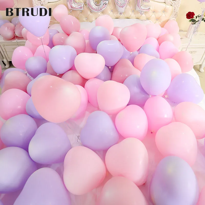 BTRUDI 10 дюймов 30 шт./лот макарун в форме сердца Романтические свадебные утолщенные
