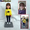 Figuras de Turui figuras de arcilla polimérica personalizadas estatuilla miniatura mini estatua de novia y novio Pastel de Bodas cumpleaños regalos hechos a mano ► Foto 2/6