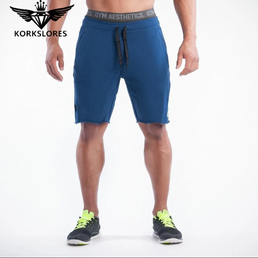 blue Новые летние мужские s шорты Sporgyms повседневная короткая брендовая одежда шорты для мальчиков мужские брюки для бега до колен шорты - Цвет: blue