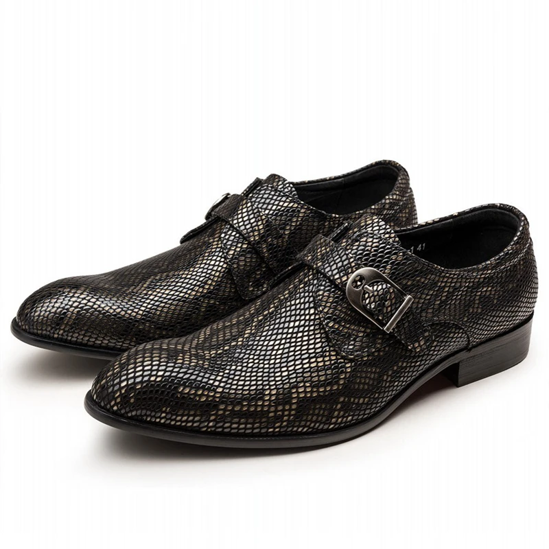 

Luxury Brand Men Dress Shoes Genuine Leather Formal Business Men Shoes Wedding Party Large Size Dress Shoes For Boy JS-A0046