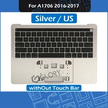 A1706 Замена Topcase серебро для MacBook Pro retina 1" A1706 ладонь Отдых Топ чехол с клавиатурой США MLH12 MPXV2