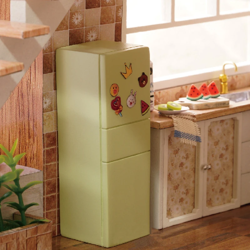 

FBIL-Doll House Miniature DIY Dollhouse With Furnitures Wooden House Waiting Time Toys For Children Birthday Gift