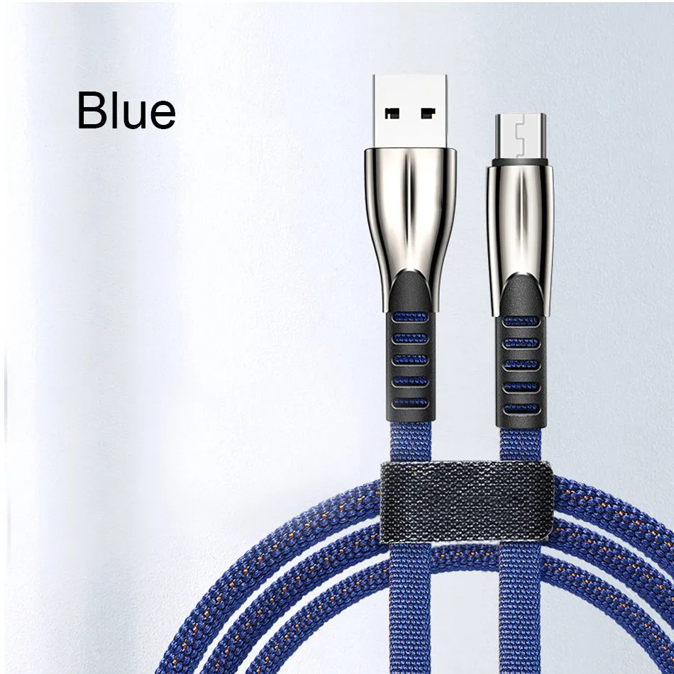 1 м 2 м 3 м Micro USB кабель 3,0 A Быстрая зарядка USB кабель для передачи данных для samsung Xiaomi Android мобильный телефон USB Micro зарядный кабель для передачи данных - Цвет: Blue