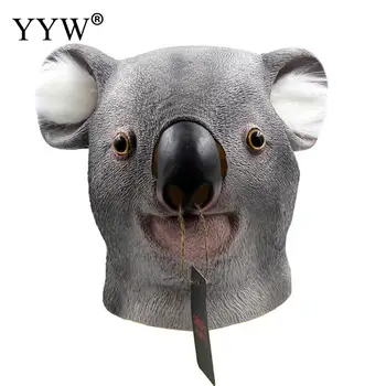 

Koala Mascaras Animales Cosplay Halloween Funny Realistic Latex Masks Animal Full Face Maske Halloween Carnival Party Masker