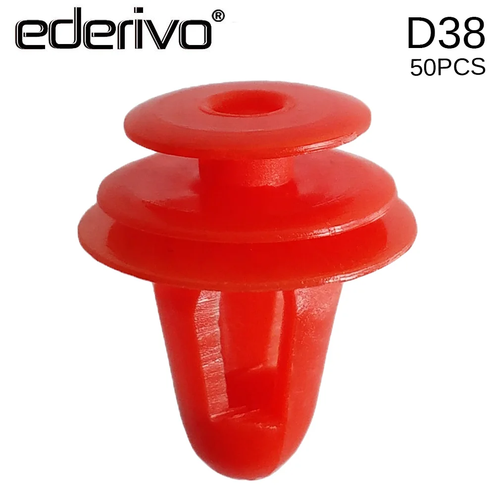 Ederivo 50 шт. автомобиля крепежные зажимы D38 8 мм отверстие нейлон двери панели Пряжка