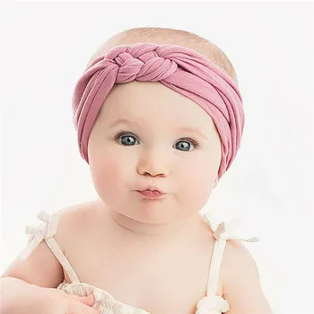 

Newborn Toddler Baby Girls Bows Kids Ribbon Elastic Turban Knot Bowknot Headband Bow Hair bands Head wrap Band Accessories