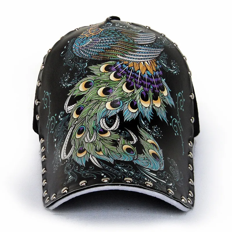 Men and Women Snapback Cap Double Dragon Printed Hip Hop Baseball Caps