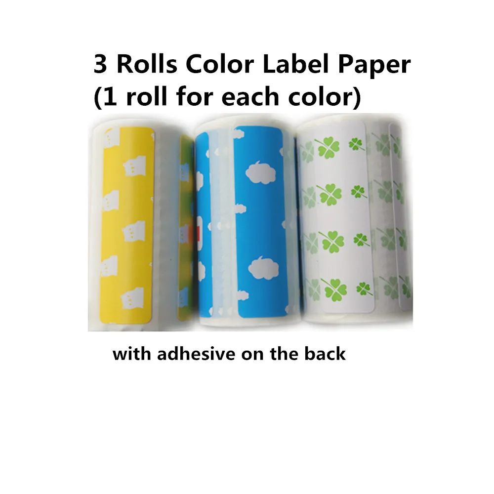 printer mini a4 3 Rolls 57x30mm Self-adhesive Thermal Photo Paper Receipt Label Sticker Paper for 58mm A6 P6 P8 A9 Peripage Pocket Photo Printer mini photo printer canon