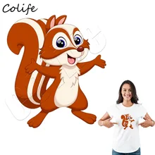 Нашивки белка детская одежда персональный аксессуар Kawaii наклейки легко печать Parches DIY моющиеся с украшением на выбор