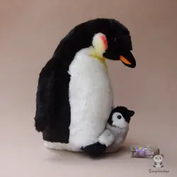 Kawaii матери и ребенка пингвин куклы плюшевые игрушки для детей моделирования дикой природы подарок