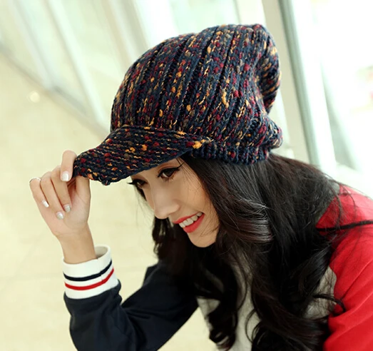 

Europe and America fashion Winter warm sun shade cap outside Trendy Collocation hat beautiful 7color 1pcs brand new arrive