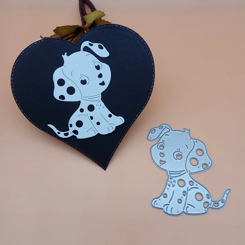 

Cute lovely Cartoon Dog Puppy Cutting Dies cutter Punch Scrapbooking Dies Metal Embossing Stamps and die for Card Making DIY