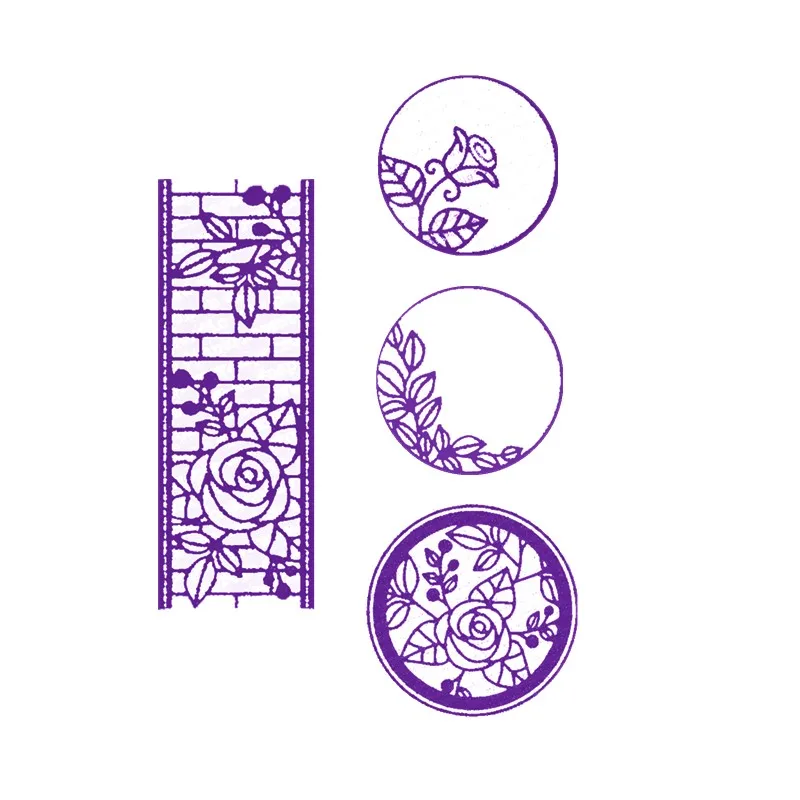 

Circle Blooming Flowers Rectangle Wall Metal Cutting Dies for DIY Scrapbooking Paper Cards Making Decorative Crafts 2019 New Die
