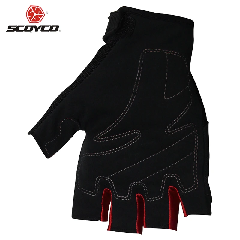 Scoyco MC24D велосипедные перчатки, мотоциклетные перчатки для мотокросса, гоночные перчатки с полупальцами, защитные резиновые перчатки
