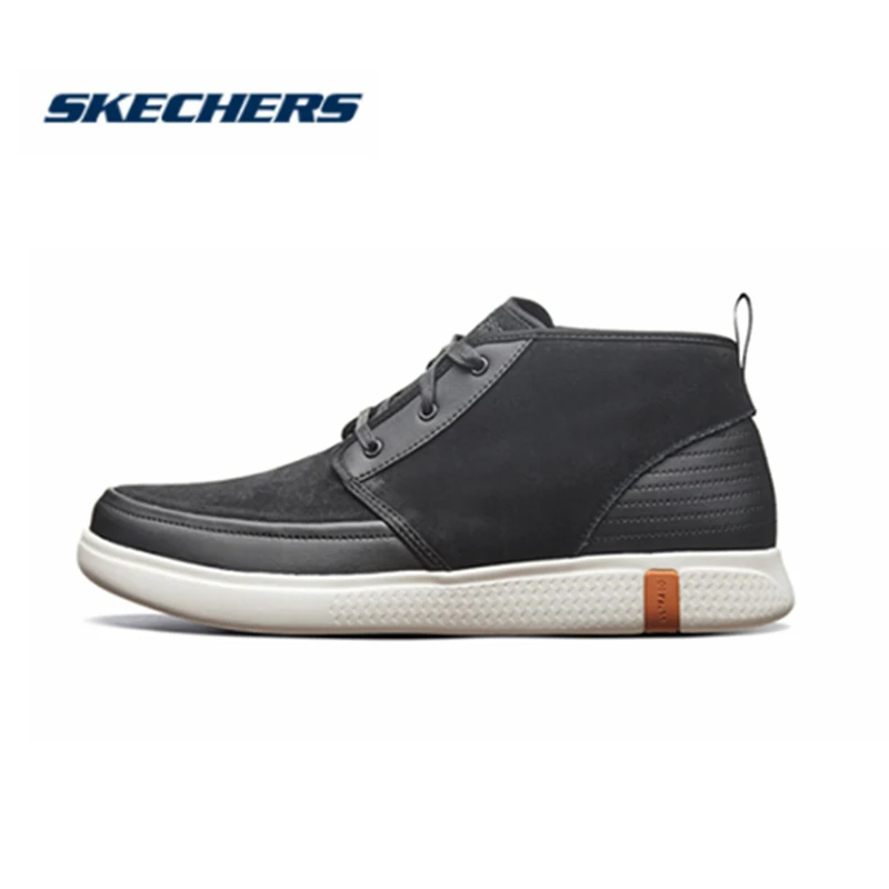 

Skechers Causal Shoes Men Glide 2.0 Ultra Flats Men Autumn Winter Shoes Lace Up Top Shoes Botas Breathable Masculinas 55481-BKW