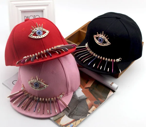 2018 Punk gran ojo Snapback hip hop Gorra de los niños de Gorra de béisbol niños niñas Negro Gorra de Baseball sombreros 50 a 54 cm 2018 Punk gran ojo Snapback hip hop Gorra de los niños de Gorra de béisbol niños niñas Negro Gorra de Baseball sombreros 50 a 54 cm