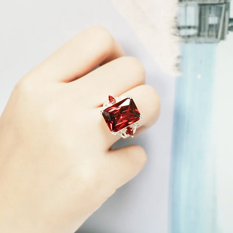 square crystal wedding engagement rings jewelry (5)