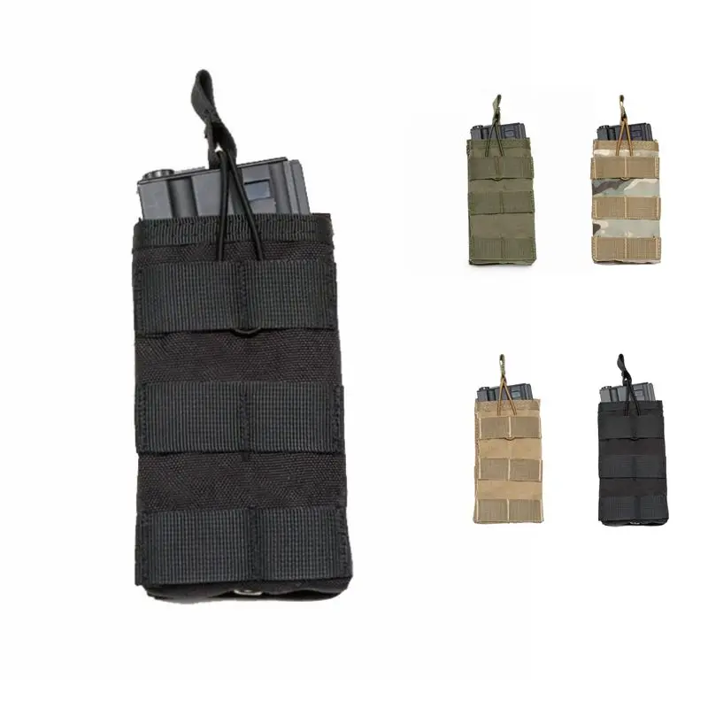 

MOLLE Open-Top Single Magazine Pouch AK AR M4 Rifle Mag Pouch Military Army Hunting Paintball Ammo Camo Bags Tactical Pouch