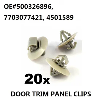 

20x Clips For Renault Trafic Traffic Side Moulding / Lower Protection Door Trim