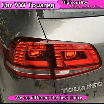 

Car Styling for VW Touareg taillight 2011-2014 Touareg LED Tail Lamp rear trunk lamp cover drl+signal+brake+reverse