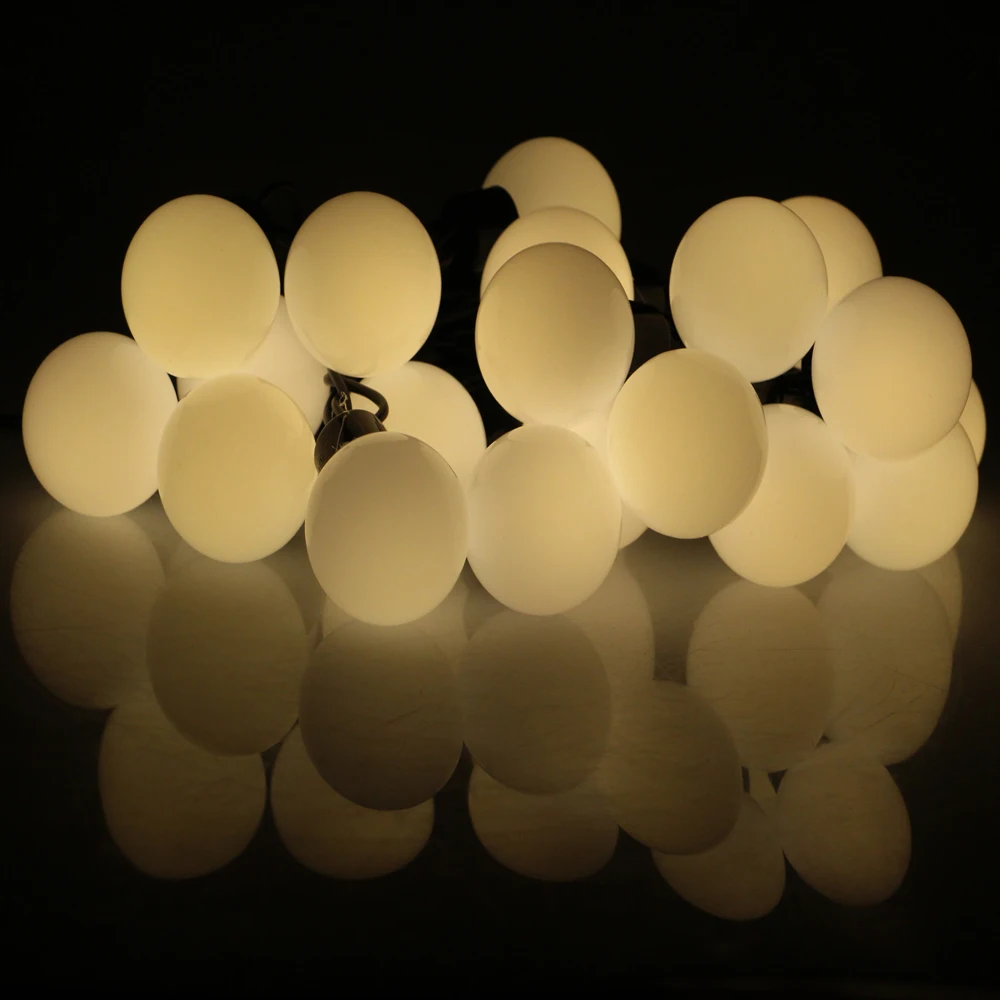 

Diameter 4cm RGB Ball Led String Light 5M 20led AC220V Outdoor Decoration Chirsmas Halloween Parties Fairy Light Lattern