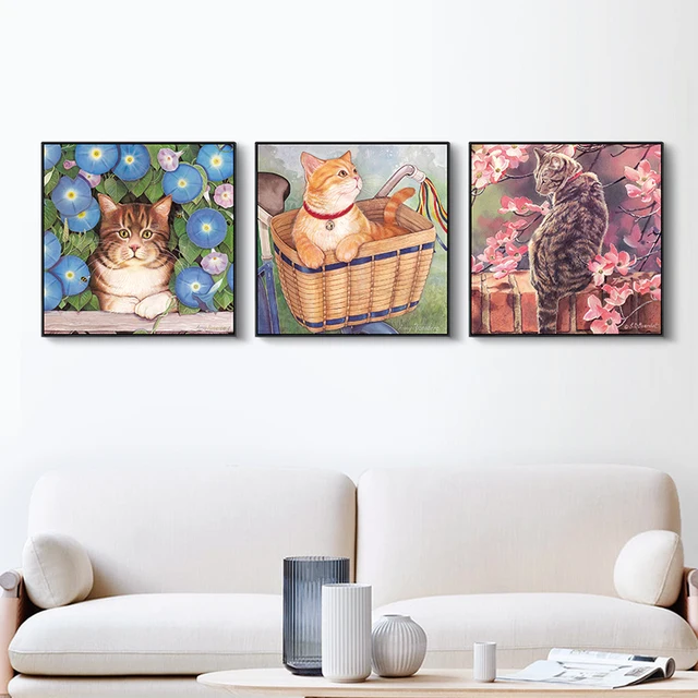 FULL HOUSE Leuke Kat Posters Canvaskunst Pictures Voor Woonkamer ... FULL HOUSE Leuke Kat Posters Canvaskunst Pictures Voor Woonkamer ...