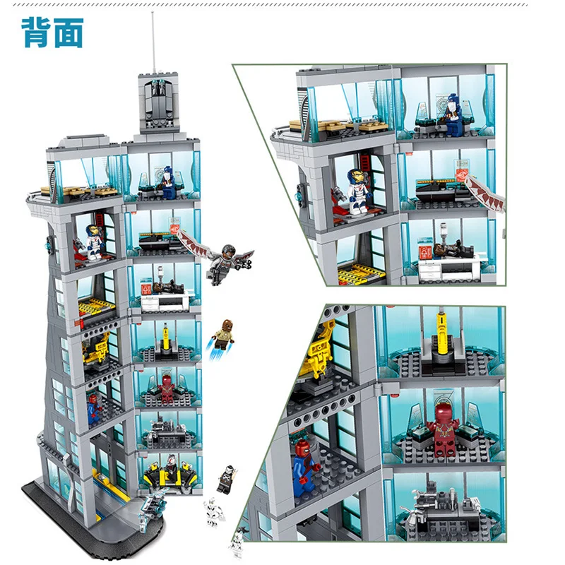 SH678 модернизированные Мстители башня Бесконечность войны фигурки супер герои паук Железный человек marvel 76038 строительные блоки кирпичи