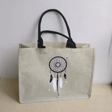 500 шт/партия размер 30x40x15 см Многоразовые магазинные сумки из джута, индивидуальная Джутовая сумка с логотипом, роскошная сумка на плечо с ручкой