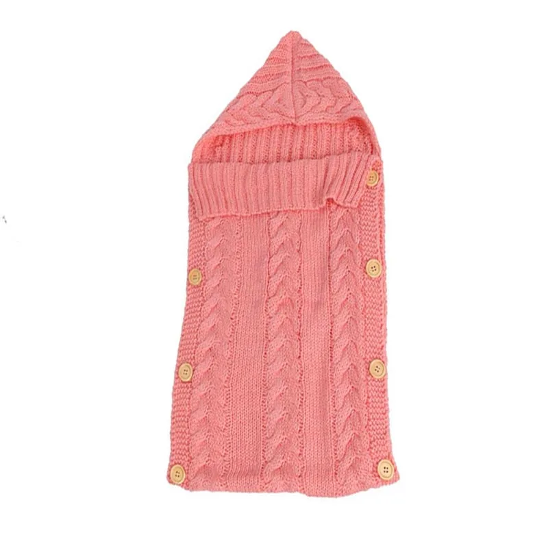Спальный мешок для прогулочной детской коляски вязанная крючком Детская пеленка для завёртывания для пеленания конверт для ребенка реквизит для фотосъемки одеяла