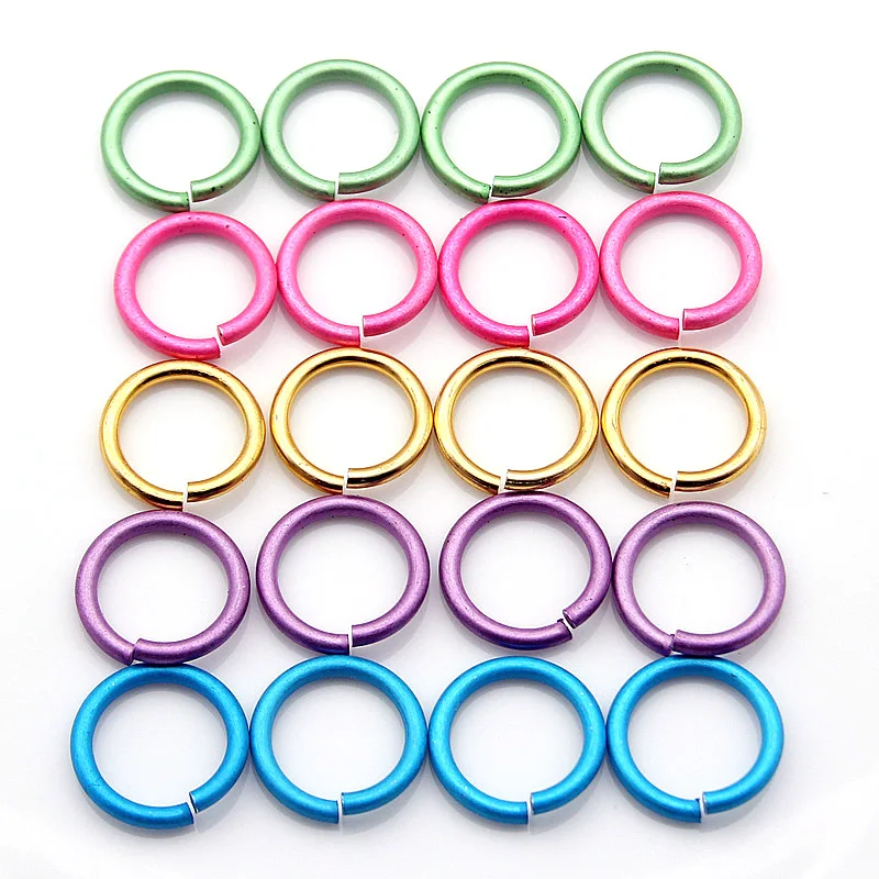 

22mm Aluminum Big Open Jump Rings Circles 5 Color Painted Split Rings For Necklace Bracelets Jewelry Making Findings Connectors