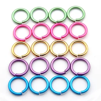 

22mm Aluminum Big Open Jump Rings Circles 5 Color Painted Split Rings For Necklace Bracelets Jewelry Making Findings Connectors