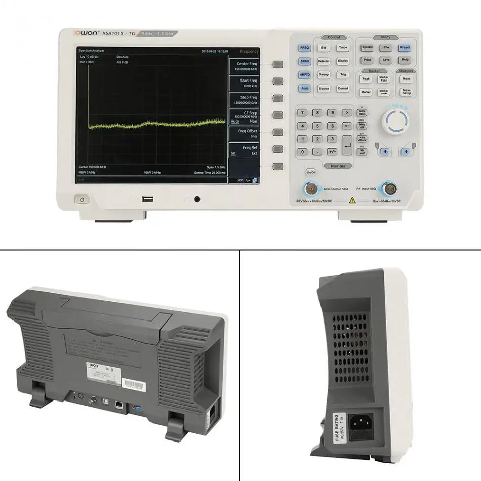 OWON XSA1015-TG анализатор спектра осциллограф 9 кГц-1,5 ГГц 10,4 дюймов TFT lcd отслеживающий генератор