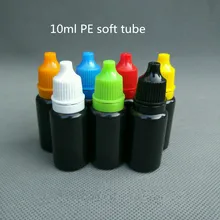10 шт./лот 10 мл защитный светильник pe Пипетка бутылка черная 10CC пластиковая мягкая Медицинская Упаковочная бутылка мини E бутылка для жидкости