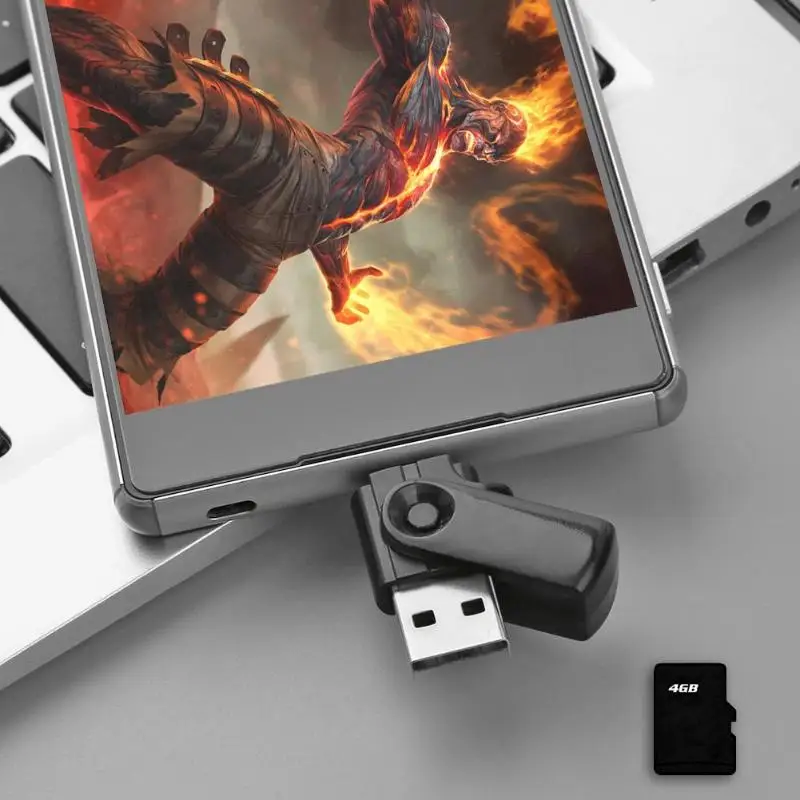 2 в 1 USB OTG кардридер Универсальный Micro TF SD адаптер для телефона