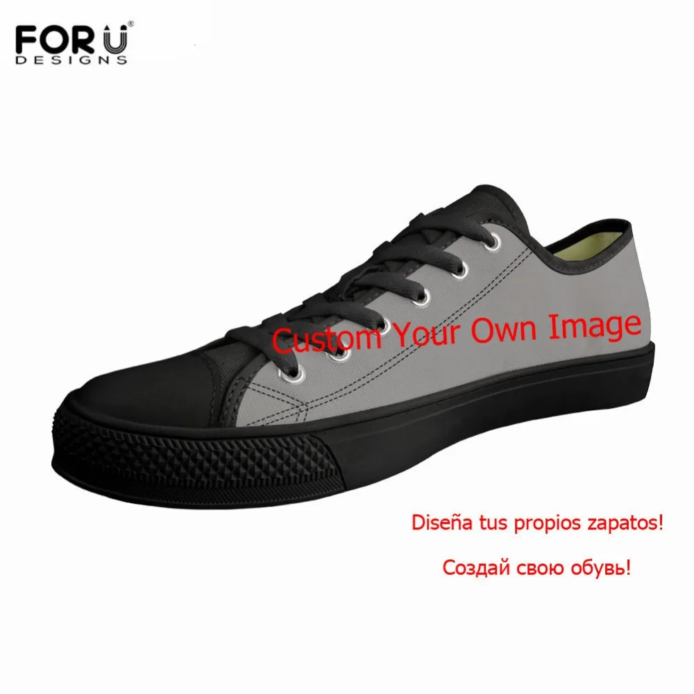 

FORUDESIGNS Girls Vulcanized Shoes Creative Printing School Students Canvas Shoes Custom Image Comfortable Waliking Sneakers
