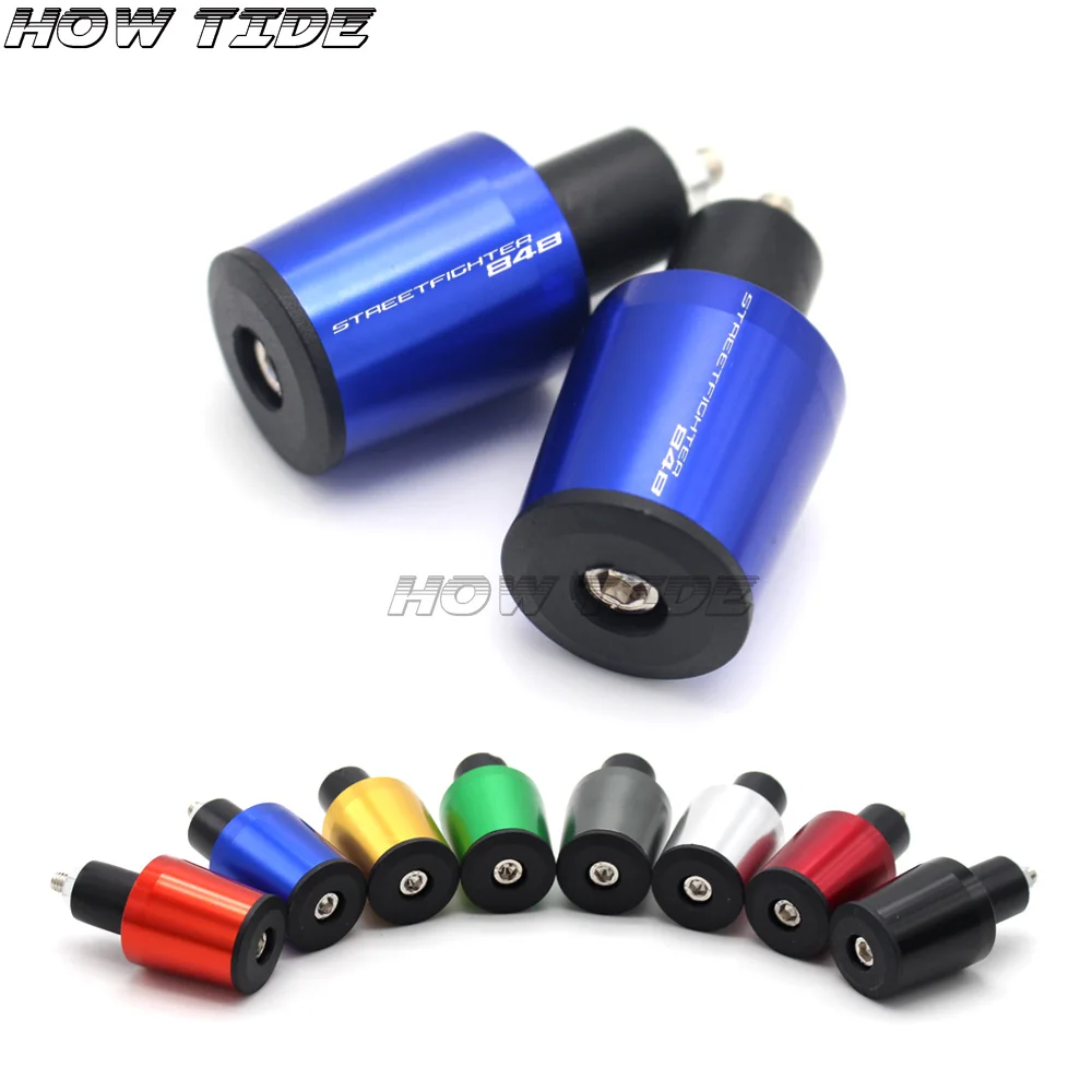 Motorcycle Accessories 7/8'' 22MM Handlebar Grips high quality Handle Bar Cap End Plugs For Ducati STREETFIGHTER 848 2012-2015 |