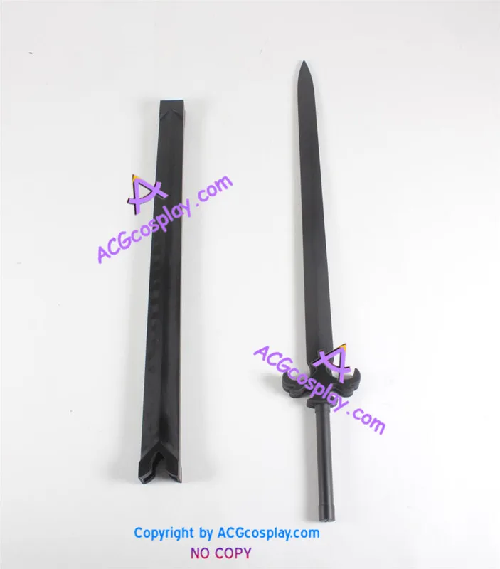 Косплей реквизит из поливинилхлорида Kirito Black Sword Art Online для косплея|cosplay props|sword cosplay |